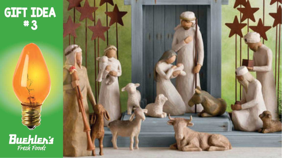 Willow Tree nativity scenes are available in Buehler's floral and gift department