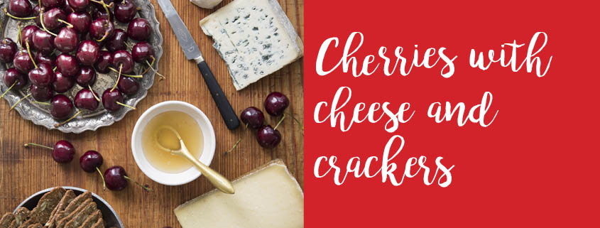 Cherries and cheese tray