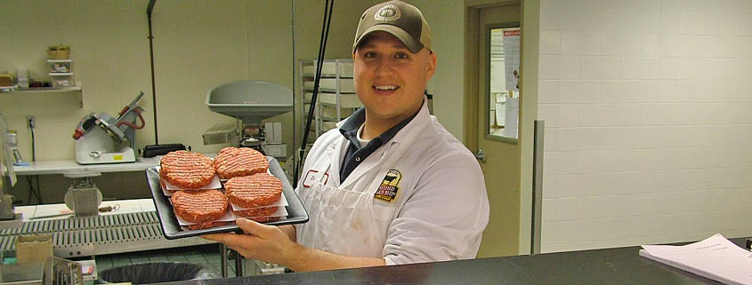 Buehler's Butchers package meat daily.