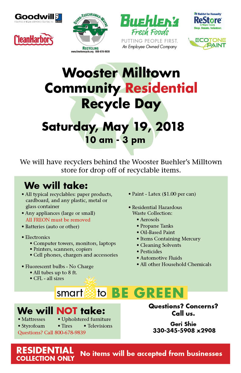 Recycle Day Wooster Milltown 2018
